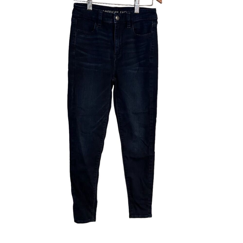 American Eagle Women's Super Hi-Rise Jegging Jeans Size 0 Short Dark Wash